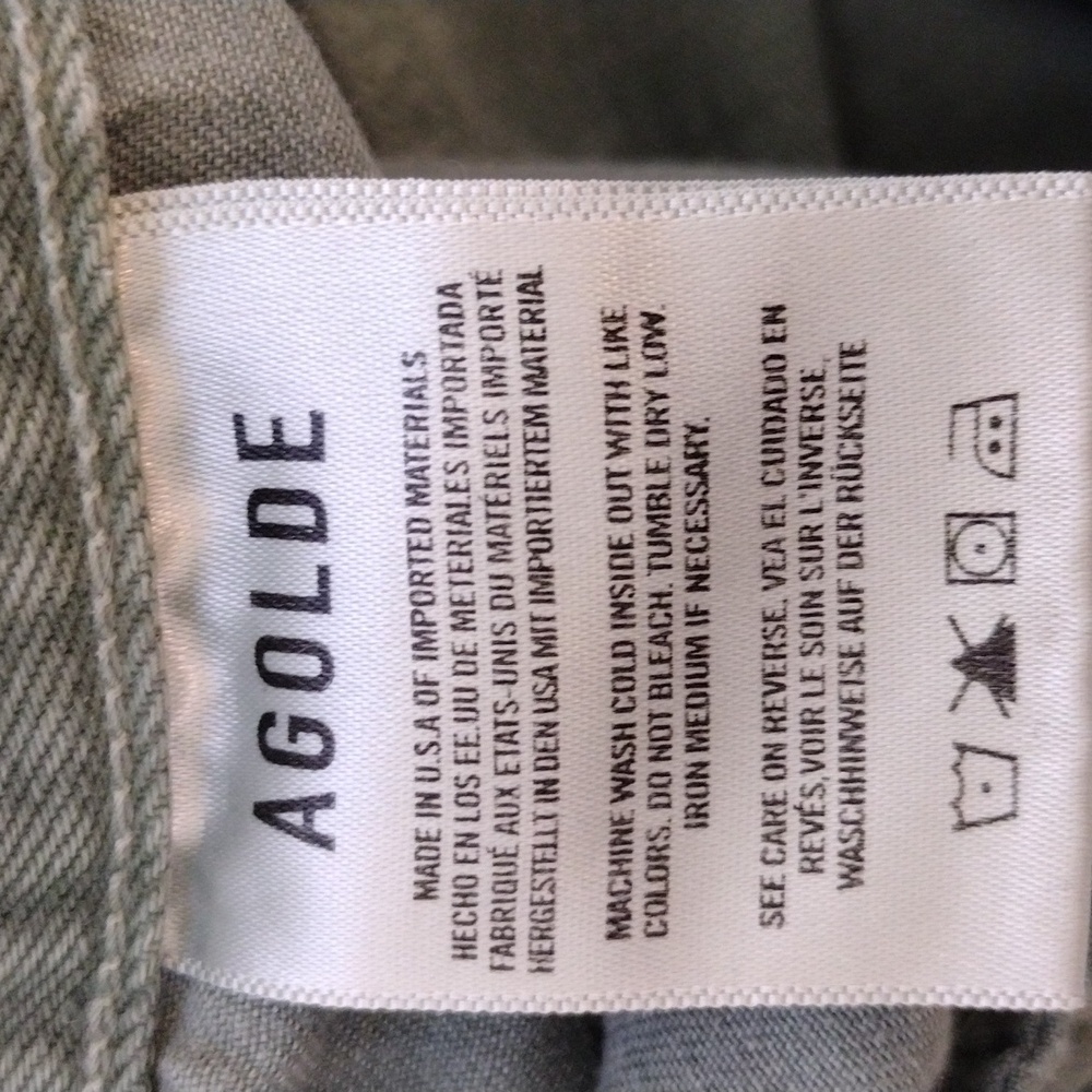 Agolde Sage Green Denim Carpenter Jeans - Picture 5 of 8